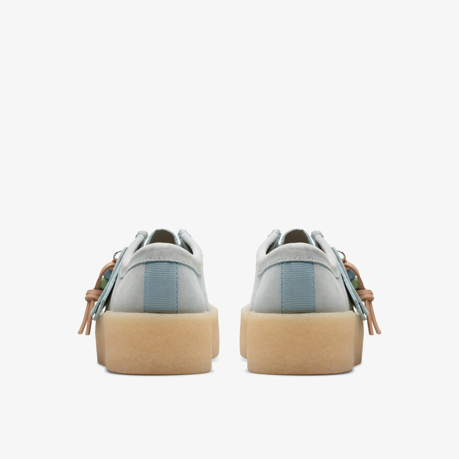 wallabee cup - blauw suède